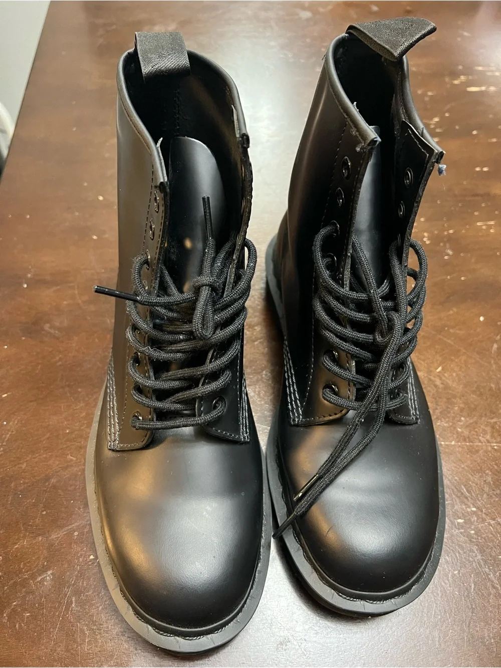 Dr. Martens 1460 Mono Men's Smooth Black Lace-Up Boots